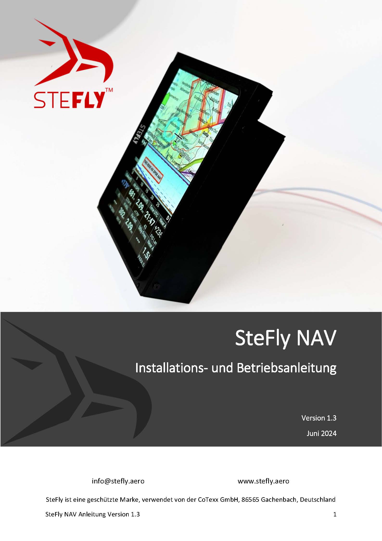 SteFly Nav_Installation_Betrieb_Handbuch_Version1.3_de_Seite_01